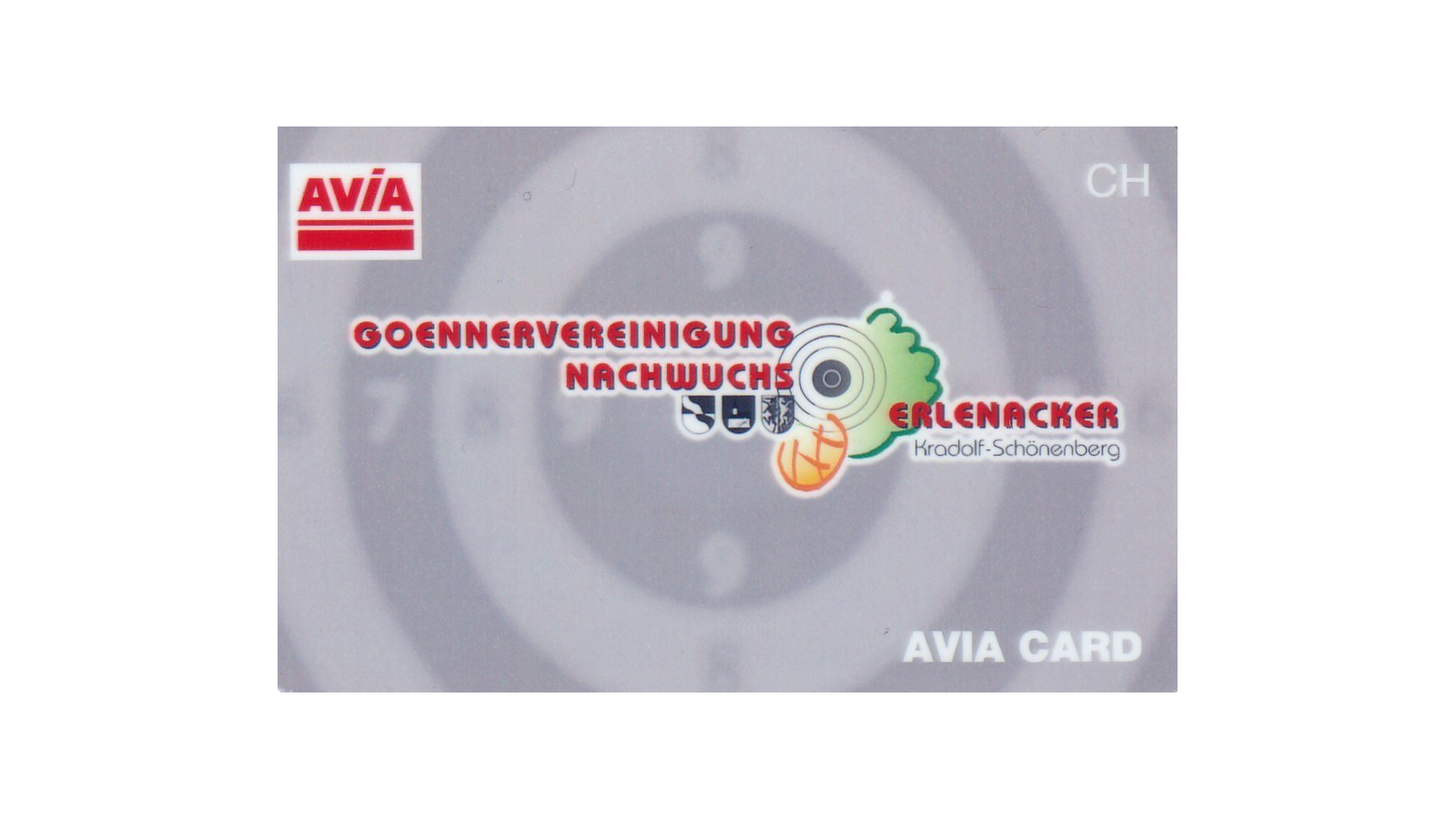 Tankkarte Gönnervereinigung Erlenacker - AVIA Card